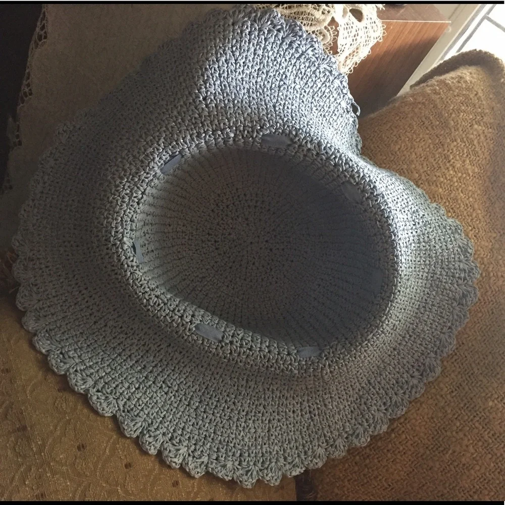 Vintage Blue Floppy Hat - Picture 9 of 9